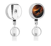 A Fighter Jet retrattile badge bobina, simpatico porta badge infermieristica con robusta clip a coccodrillo portachiavi per infermieri, insegnanti, ufficio, lavoro donne