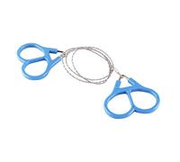 a filo da esterno Strumento di sopravvivenza di emergenza in acciaio ad alta resistenza per la caccia, campeggio, escursionismo, viaggi, attività di salvataggio, argento blu 69