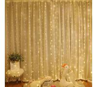 a filo LED, a corda in rame Filo di rame impermeabile con telecomando | ne a LED per camera da letto Festa di matrimonio all'aperto con telecomando fai da te Luce calda B
