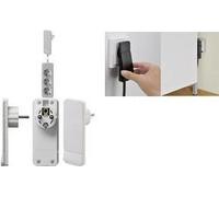 â€¢ Flat Plug Schutzkontaktstecker, Flachstecker in weiÃŸ mit 1,6m Leitung und montierter 3-fach Tischsteckdose â€¢ F NEW