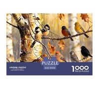 A Flock of Sparrows on Autumn Branches Puzzle Giochi 1000 Pezzi Regalo Per Amore E Amico Arte Animal Puzzle Adulti Foto 70x50cm/1000pcs