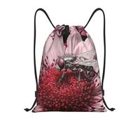 A Fly On The Flower Borsa con Coulisse Sacca con Cordoncino Moda Unisex Borsa con Cordoncino per Yoga Nuoto Viaggi 36X42Cm