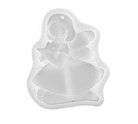 a forma di angelo per resina, fai da te, in silicone, a forma di bambina e stella, per creare decorazioni per gioielli