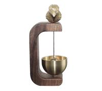 (A forma di C con uccello) Campanello a vento, decorazione per ingresso, campanello per negozianti,