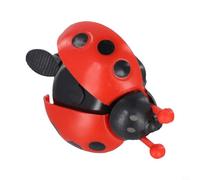 A forma di coccinella per biciclette nominale per manubrio da 22 mm, supporta la comunicazione e aggiunge personalità all'attrezzatura da ciclismo dei bambini (rosso)