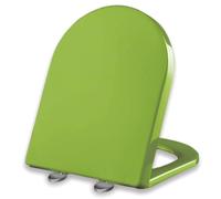 A forma di colore colorato sedile del toilette morbido vicino, con cerniera regolabile a rilascio rapido top fisso sedile del gabinetto per bagno per bagno a forma di wail, verde