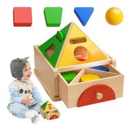 A forma di colore, giocattolo a forma di legno, classificazione dei geometrici, autentico gioco educativo per e bambini, uso precoce dello sviluppo del gambo, giocattolo