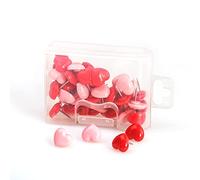 A forma di cuore 50pcs Riutilizzabile Plastica Sughero Bordo di Sicurezza Colorato Spille Puntine Da Disegno Ufficio Scuola Accessori Forniture
