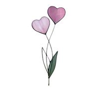 a forma di cuore in metallo colorato, ornamento da giardino a forma di cuore, impermeabile, resistente all'acqua, decorativo per esterni, prato, patio, giardino, romantico, decorazione per