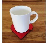 A Forma di Cuore Specchio Acrilico Sottobicchieri, Set Da 4, 6 O 8,11cm 10.2cm,