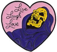 A Forma di Cuore Teschio Scheletro Morte Distintivo novità Scheletro Halloween Risvolto Gotico Spille Decorazioni per Bambini Forniture 1Pc Fashion Design