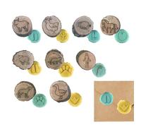 a forma di di animale, in legno, per creazioni creative, con impronta di di animale