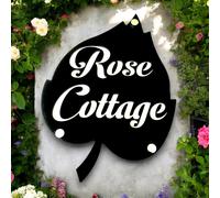 A Forma di Foglia Casa / Negozio Nome Segni - Personalizzato Nomi,Taglie E