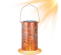 a forma di girasole - Lanterna LED impermeabile per esterni, decorativo da giardino, bagliore automatico dal tramonto all'alba, decorazione botanica resistente alle intemperie
