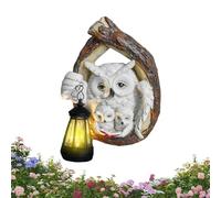 A Forma Di Gufo Per Giardino Esterno,Decorazione Con Figure In Resina | LED Impermeabili A Forma Di Figura | Per Giardino Esterno Cortile Prato Sentiero Festa Della Mamma