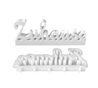 a forma di lettere per resina, in silicone con lettere tedesche, ornamento per candele, epossidici per arti e mestieri, forniture artigianali per cartelli da tavolo, decorazioni
