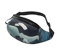 a forma di orca, per uomo e donna, leggero e regolabile, alla moda, per viaggi, escursioni e corsa.