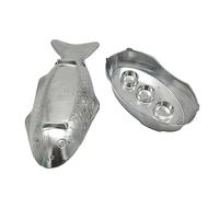 a Forma di Pesce Hot Pot Set - Vassoi da Portata in Metallo per Piatti di Pesce,Piastra in Alluminio Thai Style Asian Street Food, Set di pentole Calde per Cena in Famiglia, Campeggio,