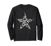 A forma di stella - Grafica con stampa leopardata ghepardo Maglia a Manica