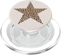 A forma di stella - Grafica con stampa leopardata ghepardo PopSockets PopGrip per MagSafe