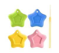 a forma di stella per bambini, 4 pezzi, cancelleria a prova di perdite, con nastro, per studenti, bambini, insegnanti, disegnatori, aule, esami, studio, compiti, ufficio, scuola