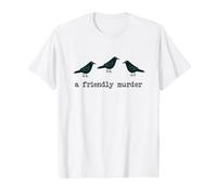 A Friendly Murder Group of Crows Ravens Maglietta con Stampa Grafica Economica
