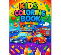 A Fun and Easy Coloring Adventure for Kids!: 80 Fun and Easy Coloring Pages with Animals, Cars, Food, Dinosaurs, Superheroes, and More!