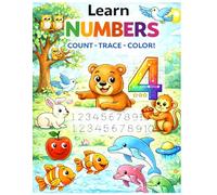 A fun way to learn numbers for children ages 3-5. A workbook featuring numbers 1-10. Counting, coloring, tracing, and finding.