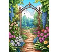A Garden to Color: 500 Pages of Beautiful Scenes children or adults.: An enchanting coloring escape into nature.