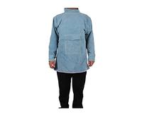 A Gavana del grembiule ad anteprima anti-fiamma Abbigliamento protettivo Atmostato for abbigliamento for saldatura Giacca in pelle(Blauw,XX-Large)