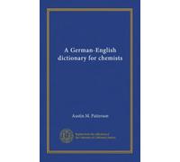 A German-English dictionary for chemists