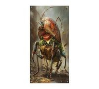 A Giant Bug Front Door Covers Welcome Door Banner Large Funny Sfondo Banner Decorazioni da appendere all'interno e all'esterno e buon regalo di primavera per gli amici