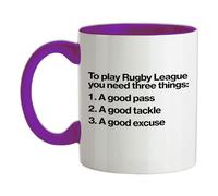 A Giocare Rugby Lega Ti Serve Tre Things - Tazza IN Ceramica - Divertente