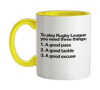 A Giocare Rugby Lega Ti Serve Tre Things - Tazza IN Ceramica - Divertente