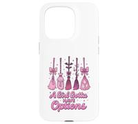 A Girl Gotta Have Options Pastel Witch Broom Kawaii Hallowee Custodia per iPhone 15 Pro