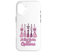 A Girl Gotta Have Options Pastel Witch Broom Kawaii Hallowee Custodia per iPhone 16
