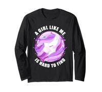A Girl Like Me is Hard to Find - Women Kids Unicorn Mother's Maglia a Manica