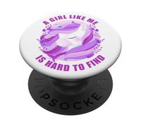 A Girl Like Me is Hard to Find - Women Kids Unicorn Mother's PopSockets PopGrip Adesivo