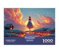 A Girl Standing in Water 1000 Pezzi Cartoncino Premium Puzzle Sunset Ocean Goddess Antistress Gioco Per Famiglie Puzzle Per Adulti E Bambini 70x50cm/1000pcs