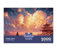 A Girl Stands on The Horizon 1000 Pezzi Taglio Preciso Puzzle Moonlit Temple Divertente Jigsaw Educativo Arredo Per Amici 52x38cm/1000pcs