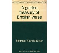 A golden treasury of English verse