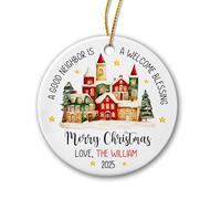 A Good Neighbor Is A Welcome Blessing Pendenti Natalizi Decorativo Decorazioni Natalizie Da Appendere Carino Natalizio Da Appendere Per Casa Finestra Scrivania
