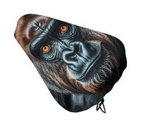 A Gorilla Bike Seat Cover Morbido Imbottito, Extra Largo Bike Seat Cuscino per Donne Uomini Comfort, Ricambio Impermeabile Sedile Bicicletta Cuscino con Cordoncino, Adatto per Strada/Montagna