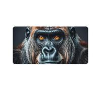 A Gorilla Keyboard Mat - Tappetino per mouse da gioco, antiscivolo, per scrivania, lavoro, casa, 30 x 60 cm