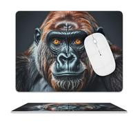 A Gorilla Mouse Pad Impermeabile e Antiscivolo Gaming Mouse Pad Portatile Comodo Tappetino per Mouse per Desktop Home Office Laptop