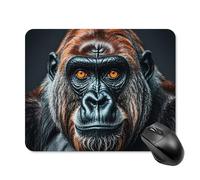 A Gorilla - Tappetino per mouse quadrato, portatile, con base in gomma antiscivolo, 20 x 25 cm, ultra sottile, per computer, laptop, ufficio, accessori da scrivania