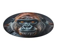 A Gorilla Tappeto rotondo morbido assorbente tappetino da bagno ingresso antiscivolo tappeto fattoria anteriore e posteriore tappetino 90 x 90 cm per camera da letto soggiorno casa decorativo