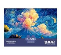 A Group of Dinosaurs 1000 Pcs Cartone Robusto Puzzle Glowing Cosmic Night Sfida Unica Gioco Creativo Puzzle Per Adulti E Bambini 70x50cm/1000pcs