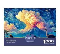 A Group of Dinosaurs 1000 Pezzi Cartoncino Premium Puzzle Volcano with Dinosaur Sfida Unica Gioco Creativo Puzzle Per Bambini 70x50cm/1000pcs