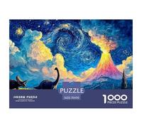 A Group of Dinosaurs 1000 Pezzi Cartone Robusto Puzzle Glowing Cosmic Night Immagini Vibranti Gioco Creativo Puzzle Per Bambini 70x50cm/1000pcs